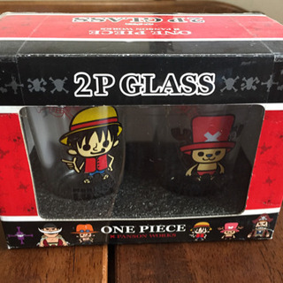 ONE PIECE ルフィ&チョッパー　グラス2個セット◆新品未開封