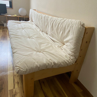 【ネット決済】木製すのこソファベッド