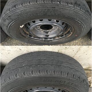 ハイエース純正スチールホイール タイヤ付き4本セット