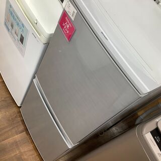SHARP 2ドア冷蔵庫 SJ-D14C-S 2017年製 137L