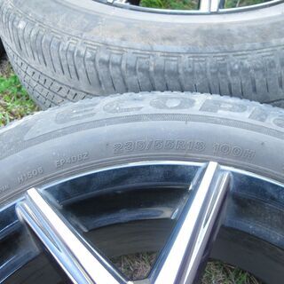 ハリアー 60系 限定 スタイルアッシュ 18インチ タイヤ ホイールセット 235/55R18 18x7.5j+45 5H-114.3 60mmハブ - 車のパーツ