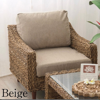 ソファー 脚付き＆丸テーブル＆カバーセット(別売り可)リゾート バリ家具 アジアンテイスト 値下げ可能