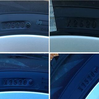 値下げ【バリ溝】2020年製造スタッドレス・アルミセット １８５／６０Ｒ１５ ×５．５Ｊ　４Ｈ ＰＣＤ１００ ＩＮ５０　ガリ傷無し　フィット、アクア、ヴィッツ他軽