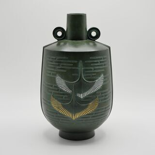 【高岡銅器】鋳銅製の花瓶
