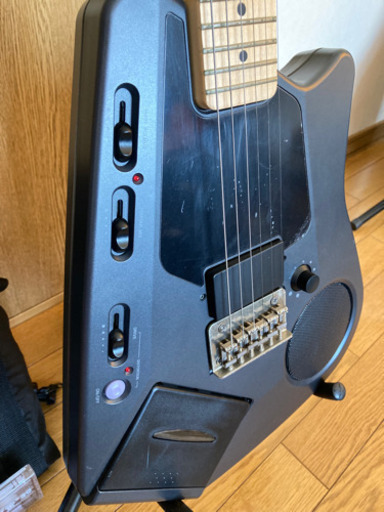 ★レア物★珍品★CASIO/EG-5/エレキング/スピーカー内蔵エレキギター/録音再生OK/電源アダプター付き/ソフトケース付き/道南・道央手渡しOK ☆レア物☆珍品☆CASIO/EG-5/エレキング/スピーカー内蔵エレキギター