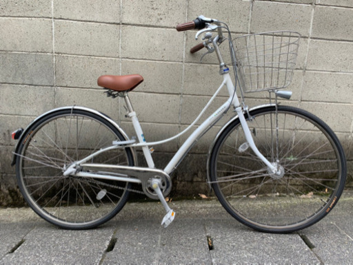 【中古自転車】ブリヂストン製　LOCOCO 美品❗️27インチ内装3段　LEDオートライト　前後タイヤ新品❗️若林自転車　膳所