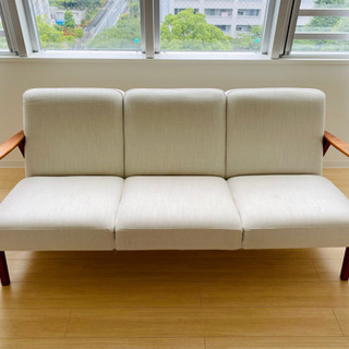 【6月限定】3人掛ソファ　ライトベージュ　IKEA/イケア　EKENASET 6月限定】3人掛ソファ ライトベージュ IKEA/イケア EKENASET