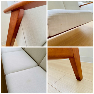 【6月限定】3人掛ソファ　ライトベージュ　IKEA/イケア　EKENASET 6月限定】3人掛ソファ ライトベージュ IKEA/イケア EKENASET