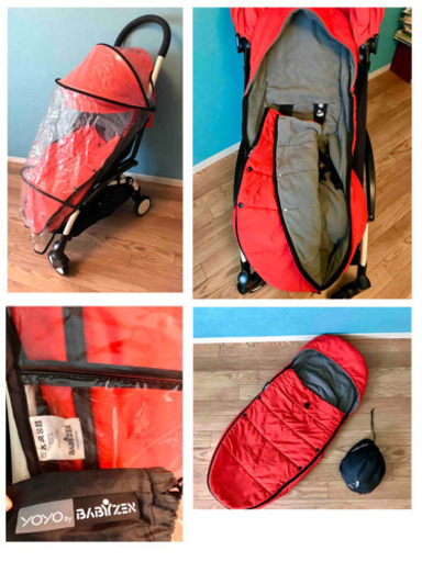 BABYZEN YOYO 6+ 旧型 状態良好 正規フットマフ、レインカバー付き