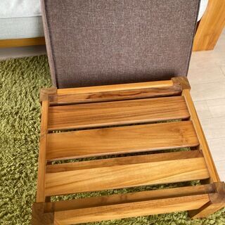 6/21まで】unico オットマン 無垢材 BREATH（ブレス）