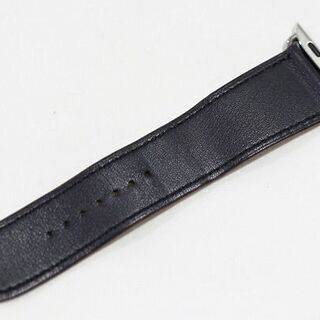 【苫小牧バナナ】美品☆質屋鑑定品 HERMES Apple Watch series6 44mm レザー 白×黒 エルメス アップルウォッチ用バンド ギャラ/箱付き♪