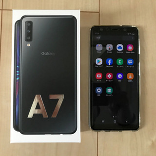 極美品】Galaxy A7 ブラック 楽天モバイル 保護フィルム・ケースあり