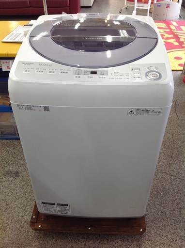 【最短即日配送可能！】8.0kg 全自動洗濯機　SHARP【9651435】
