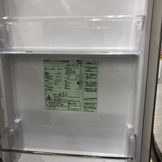 2019年製 AQUA ノンフロン冷凍冷蔵庫 AQR-13H(S)形