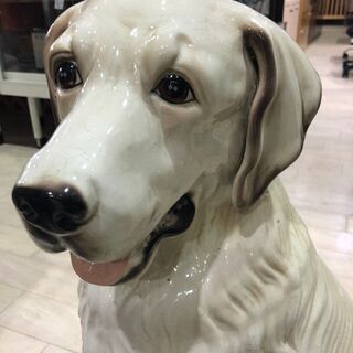 陶器　犬の置物　オブジェ