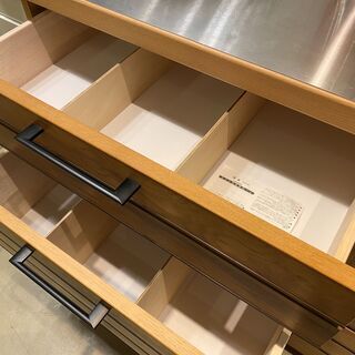 東馬 ミドルレンジボード ナチュラル 収納棚 食器棚 中古品