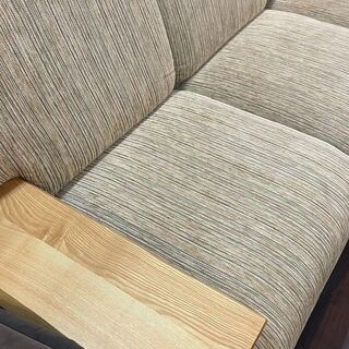 3人掛け ソファー 布地 リビングソファー 状態良好 W190×D77×H75