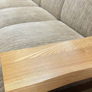 3人掛け ソファー 布地 リビングソファー 状態良好 W190×D77×H75