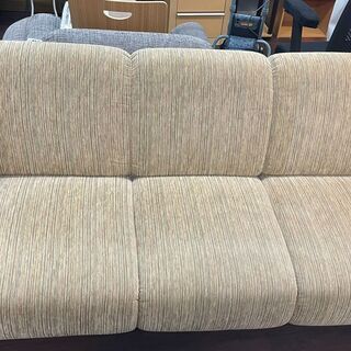 3人掛け ソファー 布地 リビングソファー 状態良好 W190×D77×H75