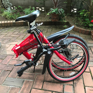 折りたたみ自転車 ランボルギーニ 6段変速 20インチ レッド【9651474】
