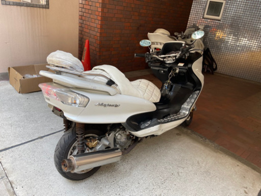 YAMAHAマジェスティーc】SG03J 絶好調 ホワイトカスタムマジェスティ