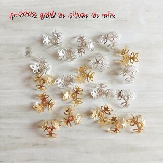 ｐ-0002 アクセサリーパーツ good・silver・mix...