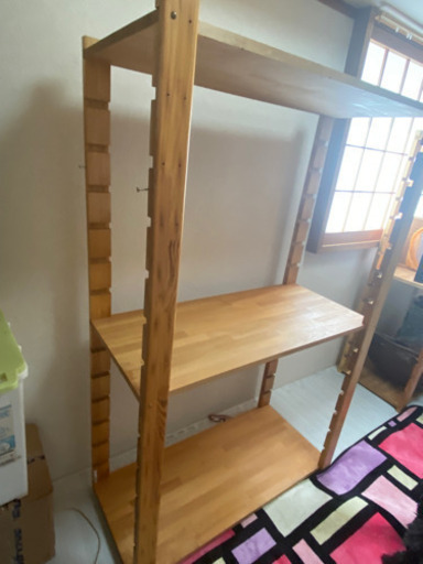 しっかりした収納棚