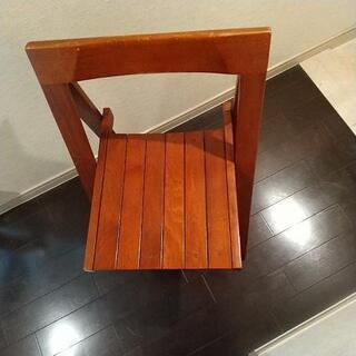 折り畳み木製椅子  ２脚  差し上げます