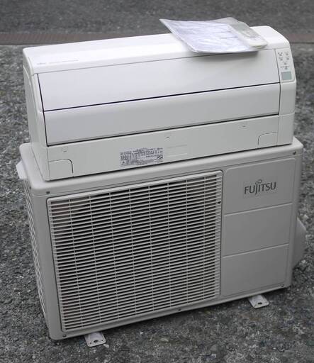富士通 ルームエアコン AS-R28V-W 2.8kW 冷房 8～12畳 暖房 6～8畳 少し大きめ フィルターを自動でお掃除 パワフルジェット気流