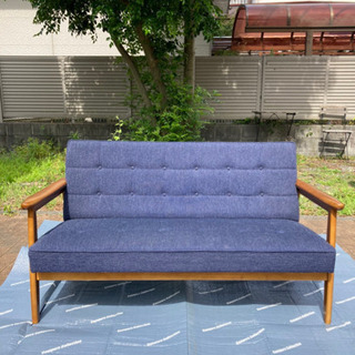 ラタンソファ 二人掛け 幅150cm カウチソファ 籐ソファ ☆ PayPay 