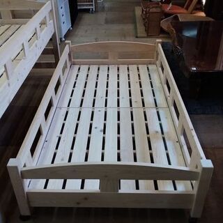 【愛品倶楽部柏店】　家具の里　国産ひのき　親子ベッド　　【店舗同時販売中】