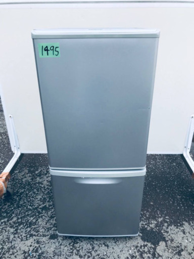 1495番 Panasonic✨ノンフロン冷凍冷蔵庫✨NR-B144W-S‼️