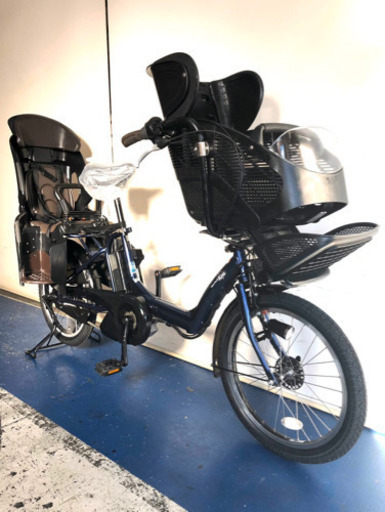 関東全域送料無料　保証付き　ヤマハ パスキッスミニ 20インチ 3人乗り 8.7ah デジタル 電動自転車