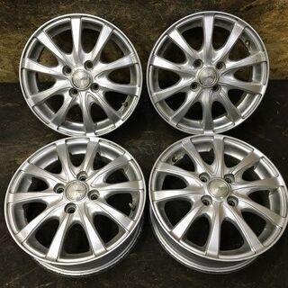 TOPY SIBILLA NEXT RZ トピー シビラ ネクスト 社外ホイール 14インチ 4本 4.5J4HPCD100+45 ステラ モコ MRワゴン等　(VHM220) クレジットカード QR決済可能