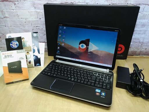 ★完売御礼★☆本体保証付☆新品SSD 512GB, Core i7, 4GB◆HP Pavilion-dv6 A7B42AV, Windows10, Microsoft Office, Wi-Fi, Blu-ray, Webカメラ