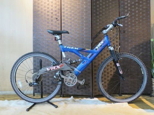 ■TREK VRX200 トレック 24速 26インチ ブルー アルミフレーム MTB フルサスペンション マウンテンバイク 自転車 札幌発