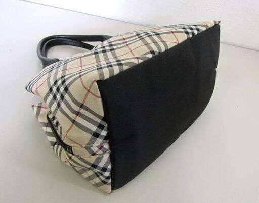 本物 バーバリー ブルーレーベル トートバッグ ノバチェック BURBERRY BLUE LABEL 札幌市北区屯田