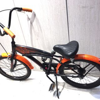 ■5188■corvette 自転車 20インチ 夢屋style コルベット ファイヤーパターン オレンジ ブラック