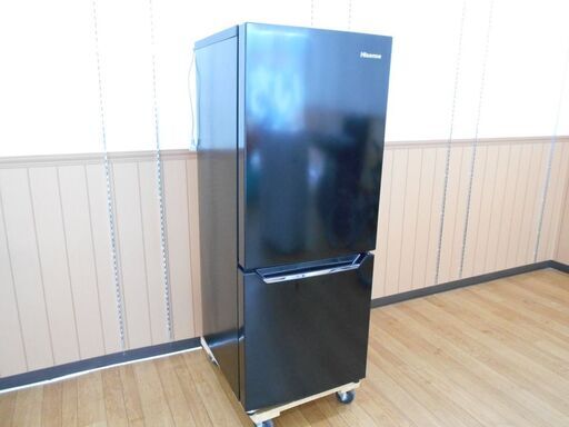 引取限定 Hisense ハイセンス 2ドア冷凍冷蔵庫 150L HR-D15CB ブラック 2020年製 動作確認済