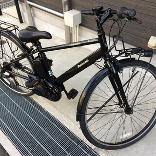 地域限定送料無料 パナソニック ベロスター 新基準 外装7段変速 8AH 黒