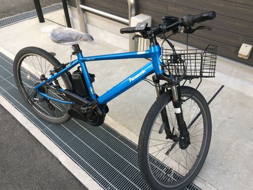 地域限定送料無料 パナソニック ハリヤ 新基準 外装7段変速 12AH 青