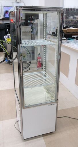 札幌市近郊配送/引取限定 SANYO/サンヨー 冷蔵ショーケース SSR-DX170N 113L 五面ガラス 05年製 100V 縦型 厨房機器 業務用 動作品