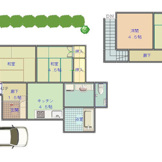 桂川駅ペット可の戸建て貸家