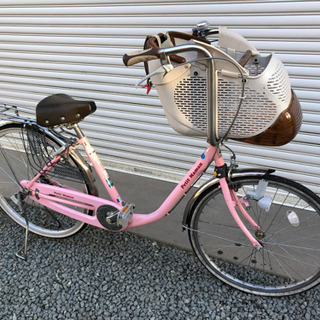 【ネット決済】子供乗せ自転車　シキシマ プチママン　26インチ