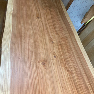 杉 銘木 天板 206×max95 min81 板厚6.6前後
