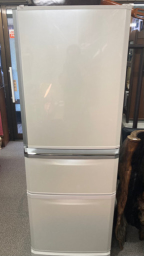 三菱冷凍冷蔵庫 3ドア冷蔵庫 MR-C34R-W 335Ｌ 中古 2010年製