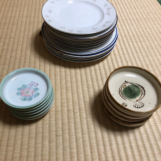 【ネット決済】陶器の皿セット17枚セット