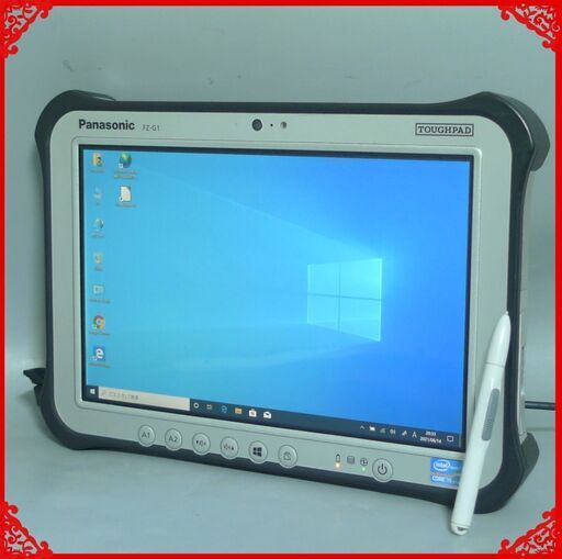 420時間使用 タブレット 中古良品 10.1型 Panasonic FZ-G1AABZZCJ Core i5 4GB SSD 無線Wi-Fi Bluetooth webカメラ Windows10 Office
