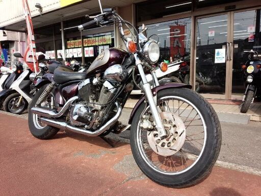 NO.3839　ＸＶ２５０ビラーゴ　空冷Ｖツイン２５０ｃｃ　ワインレッド＆シルバー　☆彡