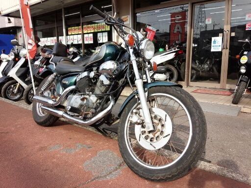 NO.3840　ＸＶ２５０ビラーゴ　空冷Ｖツイン２５０ｃｃ　メタリックグリーン＆シルバー　☆彡